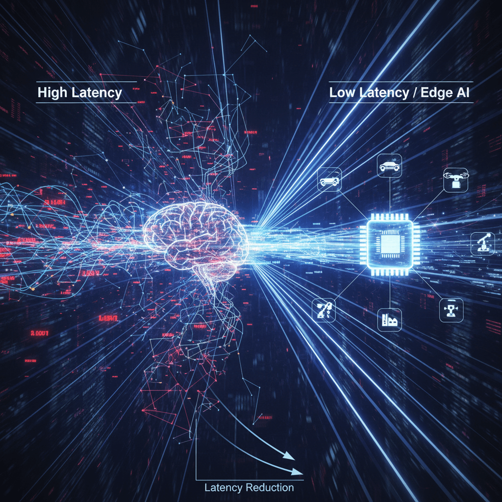 AI latency and network speed representation